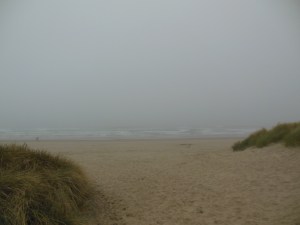 Like a whisper, a horizon more implied than visible.