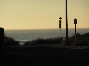 I take a last look at the beach.