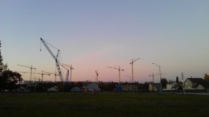 Dawn, effort, and progress;  my morning skyline as a metaphor.