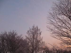 A very recent moment just at dawn. A beginning.