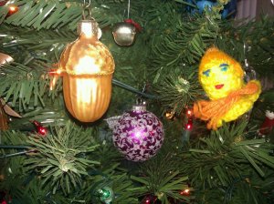 The one on the right is crocheted.