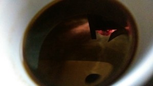 This morning I drink my coffee black.