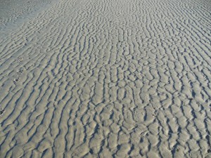 Patterns on a sandy beach.