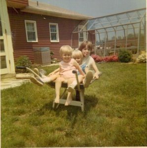 No blocks? How about a wheel barrow? 