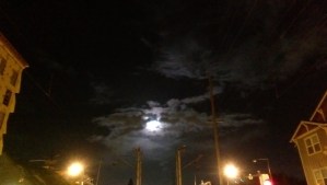 Darkness and illumination, and a moonlit evening walk.