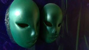 Sometimes this can feel a very lonely journey; we are not alone. <3 Detail of "Communion" 24" x 36" acrylic on canvas w/ceramic, 2011