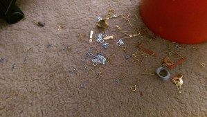 No use crying over spilled tiny hardware parts. :-)