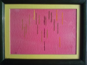 "Portrait of the Artist's Tears" watercolor on paper 5" x 7" 1985