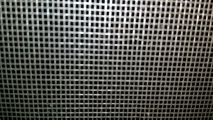 ...and I forgot to open the screen door. The flash warned off the racoons, who quickly departed.