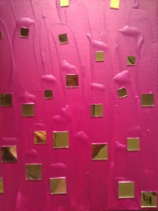 "Taking Another Look at Me" 11" x 14" acrylic on canvas w/mirror 2011