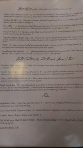 Simple or fancy, the menu is a limited list.