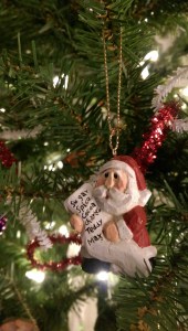 Even Santa has a list...