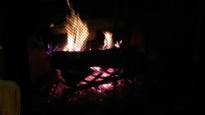 The cozy warmth of a fire built with purpose and skill.