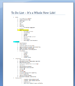 ...Making a list... checking it twice... 