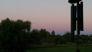 A cotton candy sky ends a lovely day.