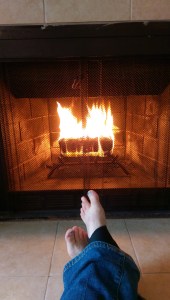 The end of a chilly rainy autumn day. 