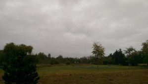 A cloudy autumn day suitable for hiking. A good day to walk on; the journey isn't about the destination. 